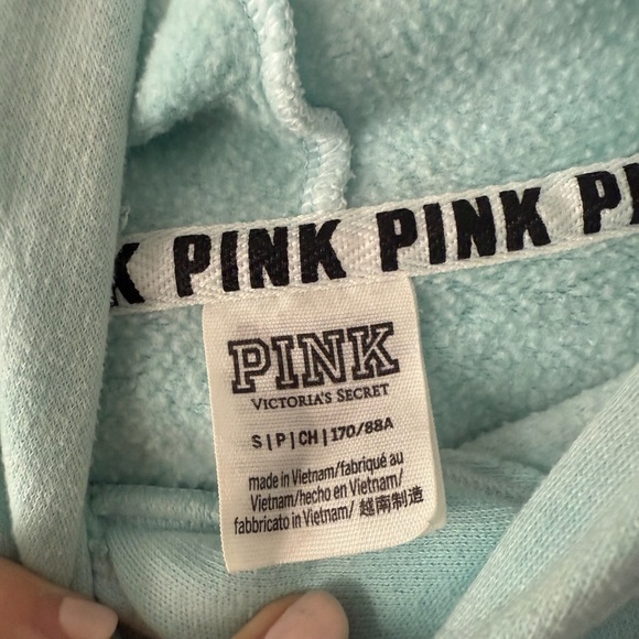 VS PINK Women’s Tie-Dye Blue Hoodie Sz S - Picture 6 of 6
